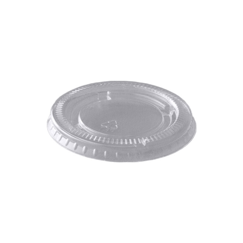 PET Plastic Lid for 1.5 to 2.5 oz Souffle & Portion Cups – Secure & Recyclable (2500 Pack)