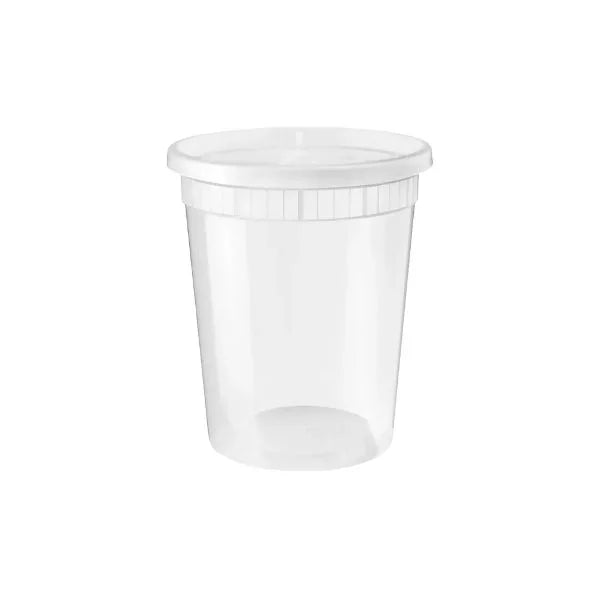 32 oz Heavy‑Duty Soup Container & Lid Combo – 240/Case