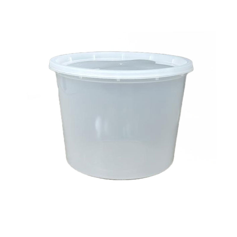64 oz Microwavable Deli Soup Containers with Lids – Hot & Cold Food Storage, Recyclable (120 Pack)