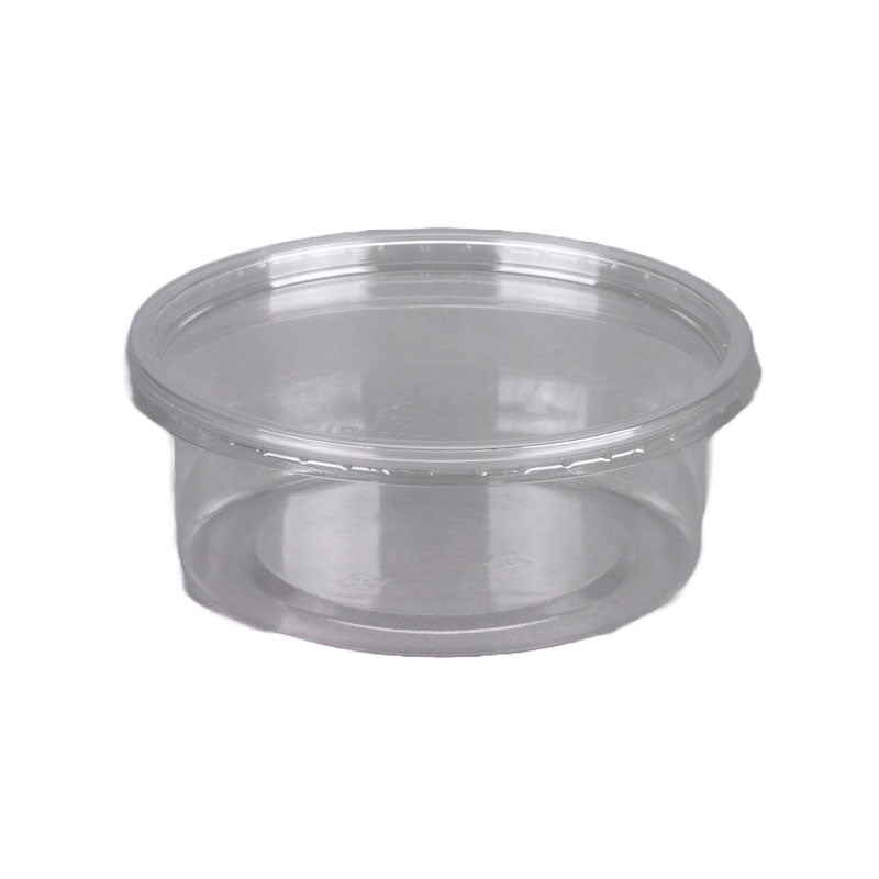 8 oz Clear PET Plastic Deli Containers with Lids – Cold Food Storage, Recyclable (250 Pack)