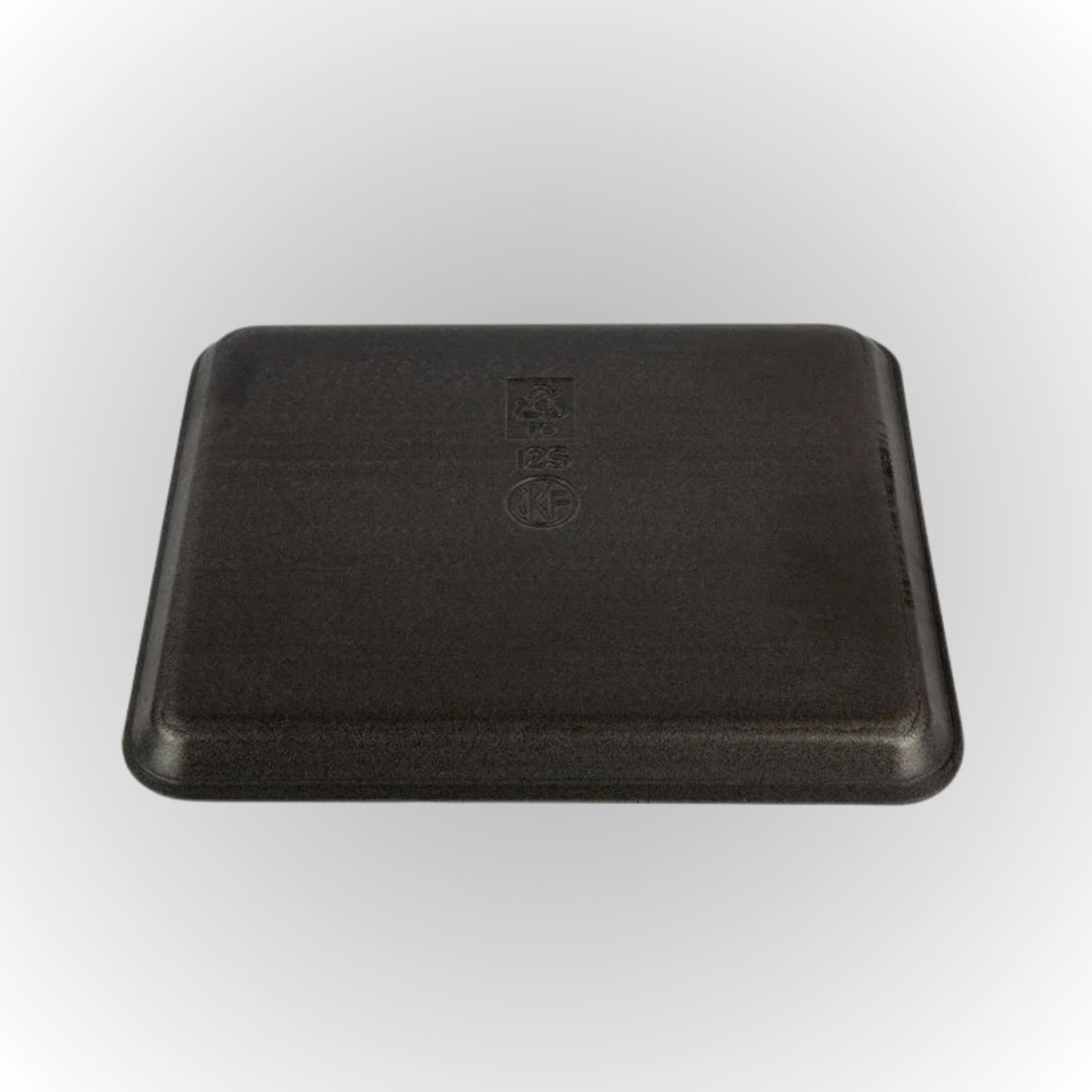 CKF 87812 #12S Durable Black Foam Meat Tray - 11" x 9" x 1/2" (250/Case)