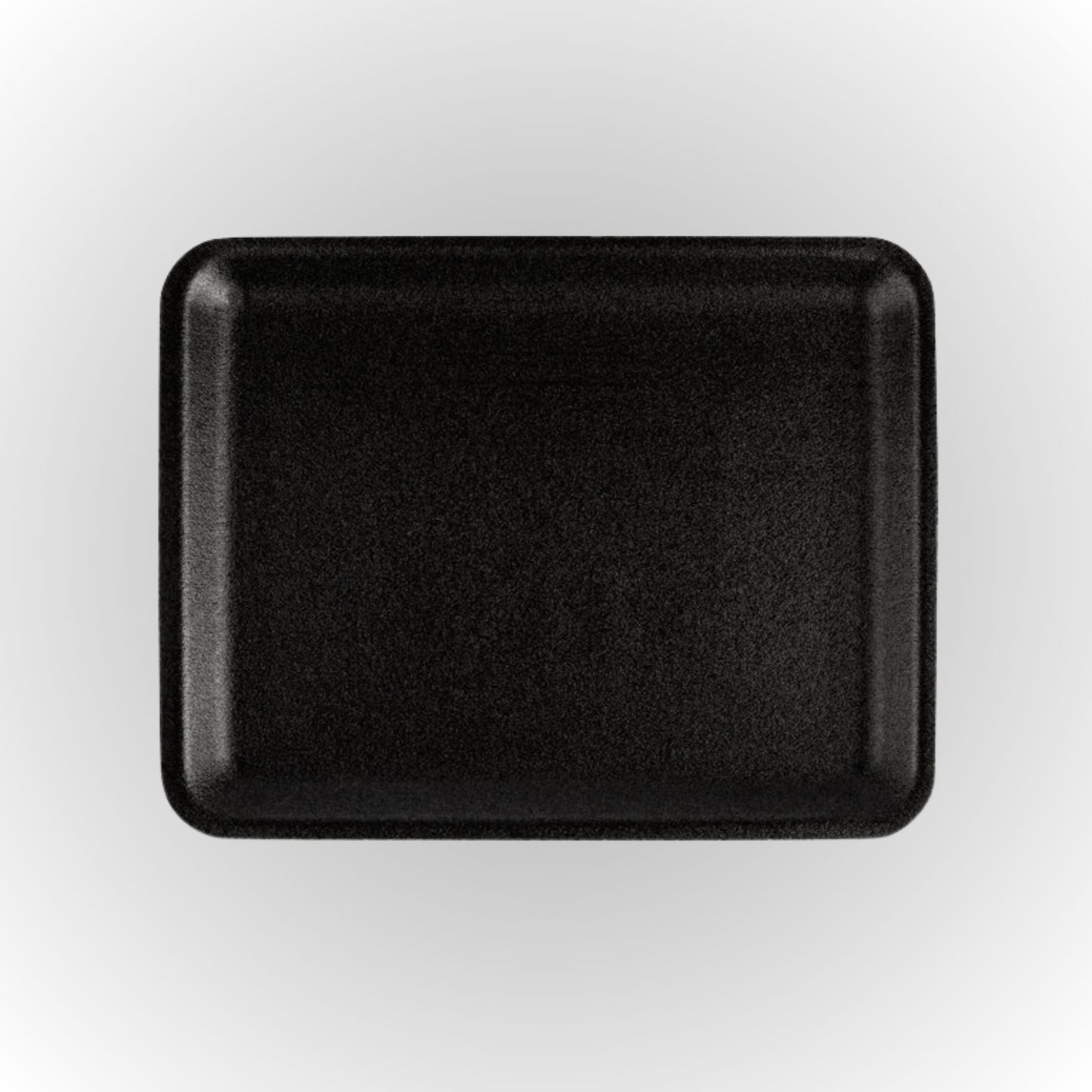 CKF 87834 #4S Durable Black Foam Meat Tray – 9 1/4" x 7 1/4" x 5/8" (500/Case)