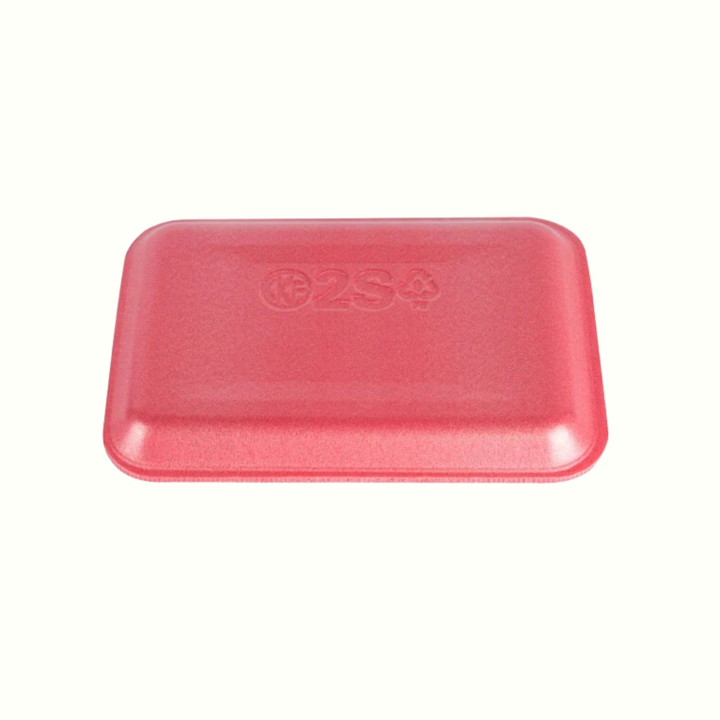 CKF 88062 #2S Rose/Pink Foam Meat Tray – 8 1/4" x 5 3/4" x 1/2" (500/Case)