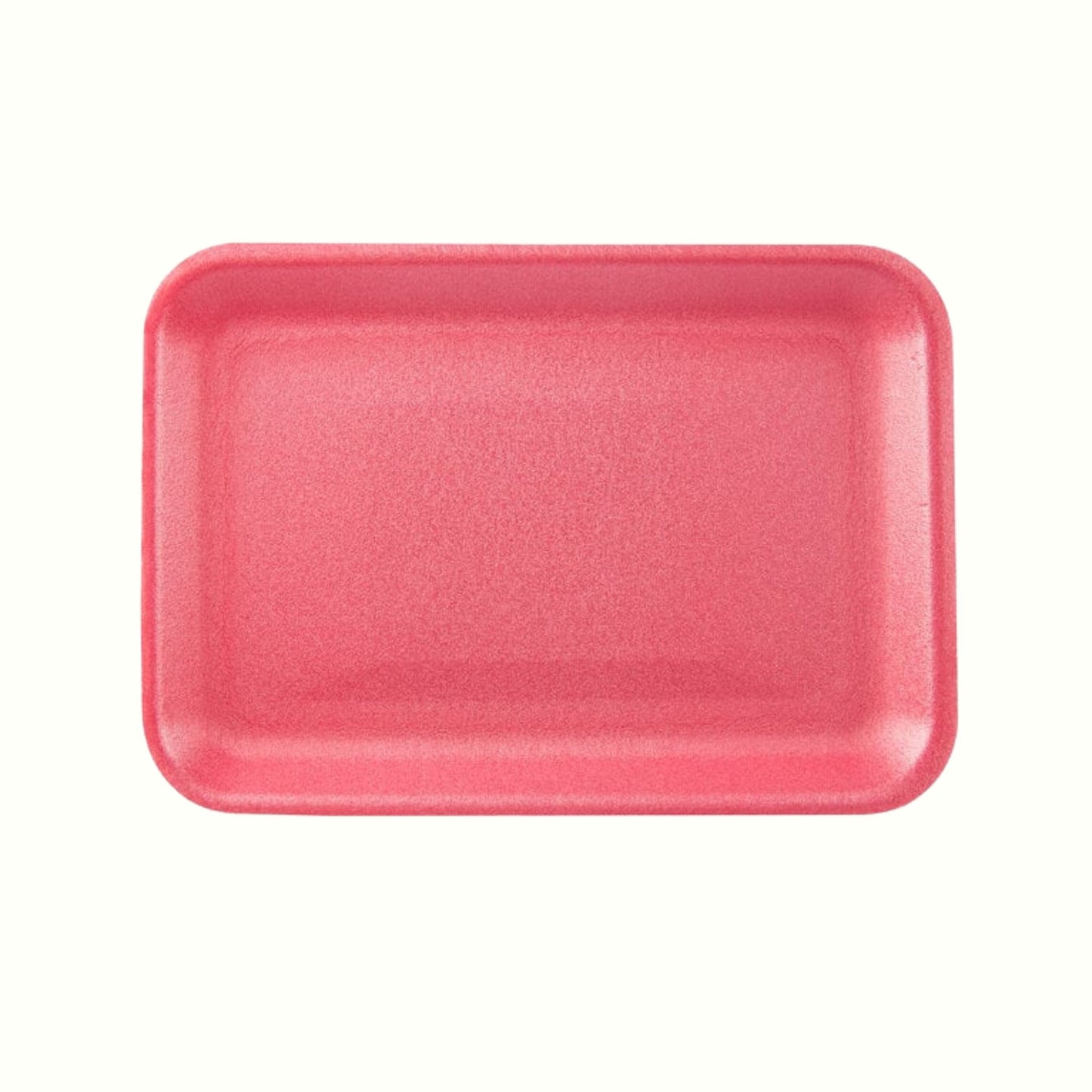 CKF 88062 #2S Rose/Pink Foam Meat Tray – 8 1/4" x 5 3/4" x 1/2" (500/Case)