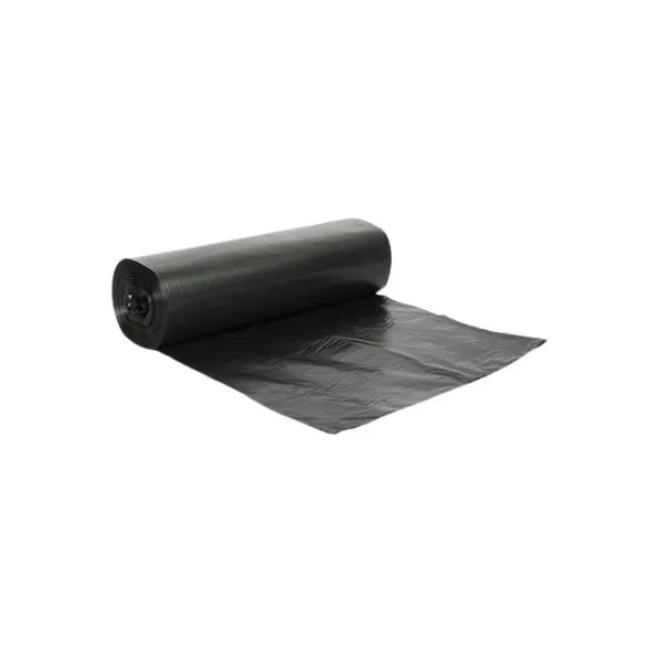 Black Plastic Trash Can Liner 38" x 60" 22 Mic (150/Case)