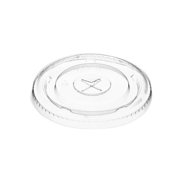 Flat Lid with Straw Slot – Fits 9 oz & 12 oz PET Cups – F92SS (1000/Case)