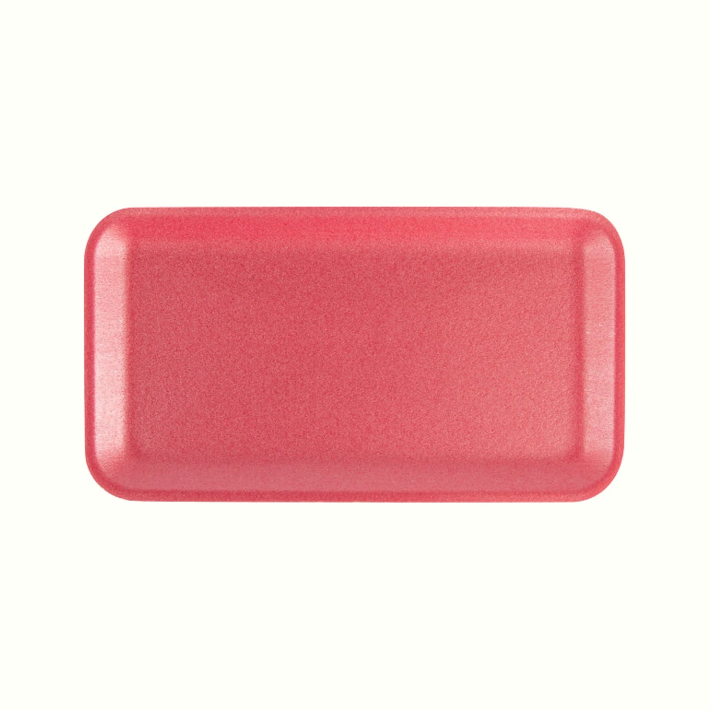 CKF 88064 #10S Durable Rose Foam Meat Tray – 10 3/4" x 5 3/4" x 1/2" (500/Case)
