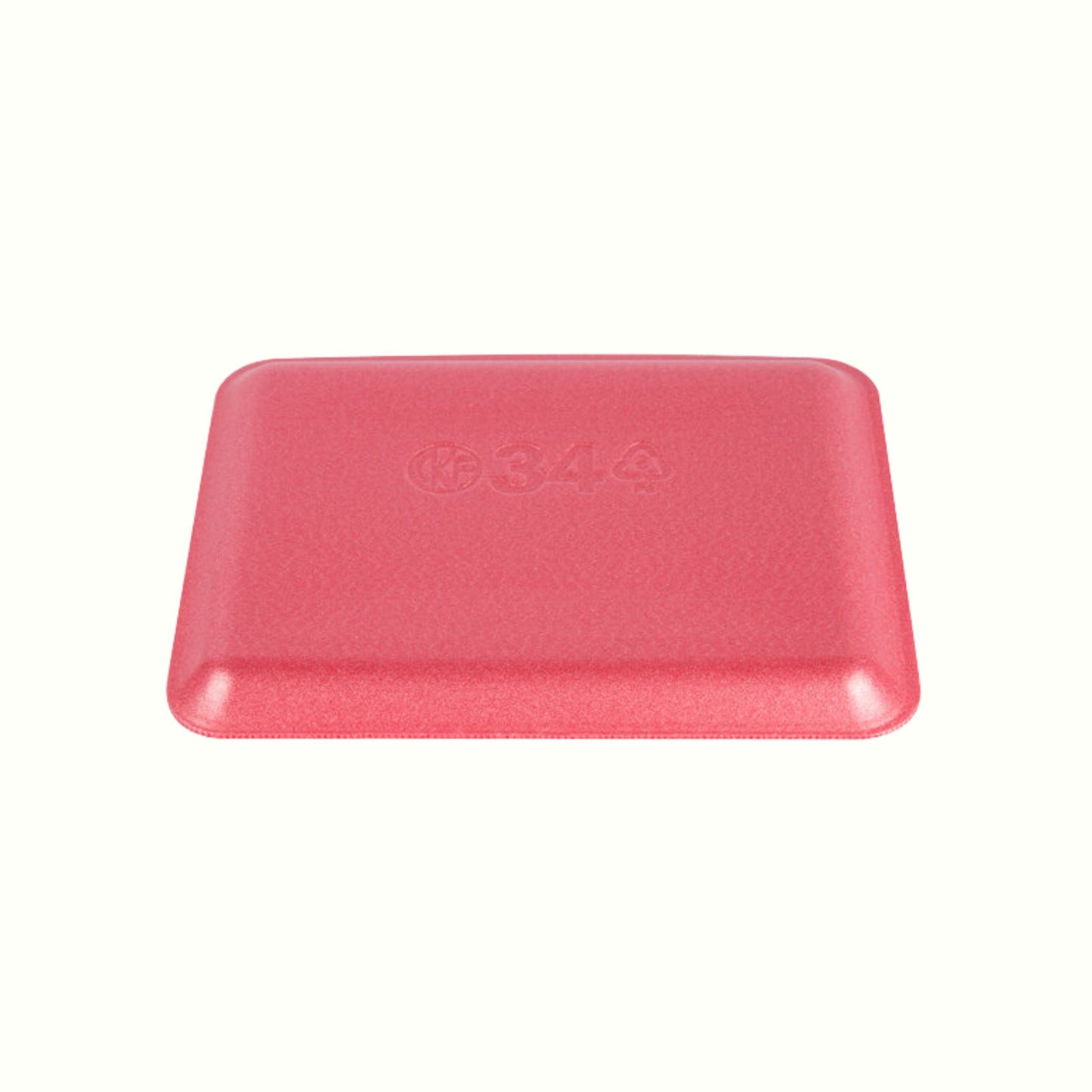 CKF 88066 #34/4S Durable Rose Foam Meat Tray – 9 1/4" x 7 1/4" x 1/2" (500/Case)