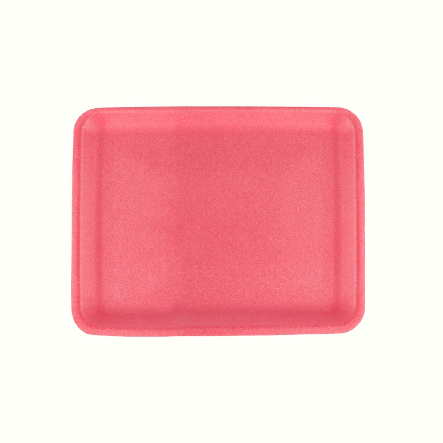 CKF 88066 #34/4S Durable Rose Foam Meat Tray – 9 1/4" x 7 1/4" x 1/2" (500/Case)