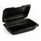 MFPP Black Hinged Container 1 Compartment 9x6 for restaurant takeout and foodservice use