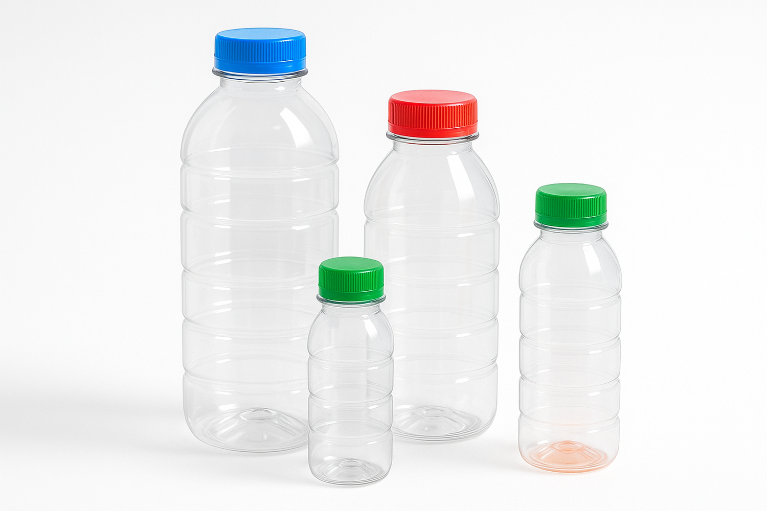 Clear Plastic Juice Bottle/Cap