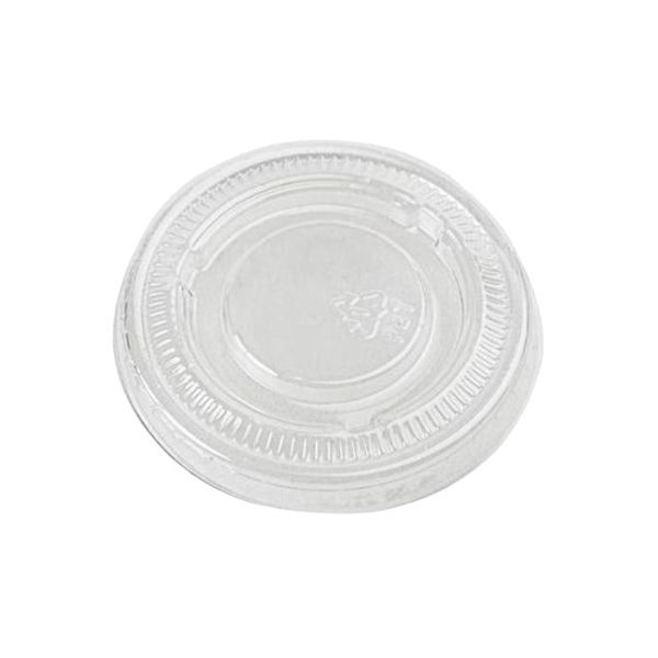 1 Oz Clear Plastic Portion Cup Lid – 2500/Case