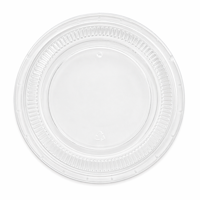 1 oz Clear No-Slot Portion Container Lids, 2500 Count Case