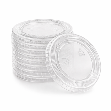 1 oz Clear Portion Cup Lids, 2500 Count Case