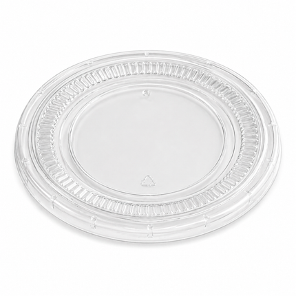 1 oz Clear No-Slot Portion Container Lids, 2500 Count Case