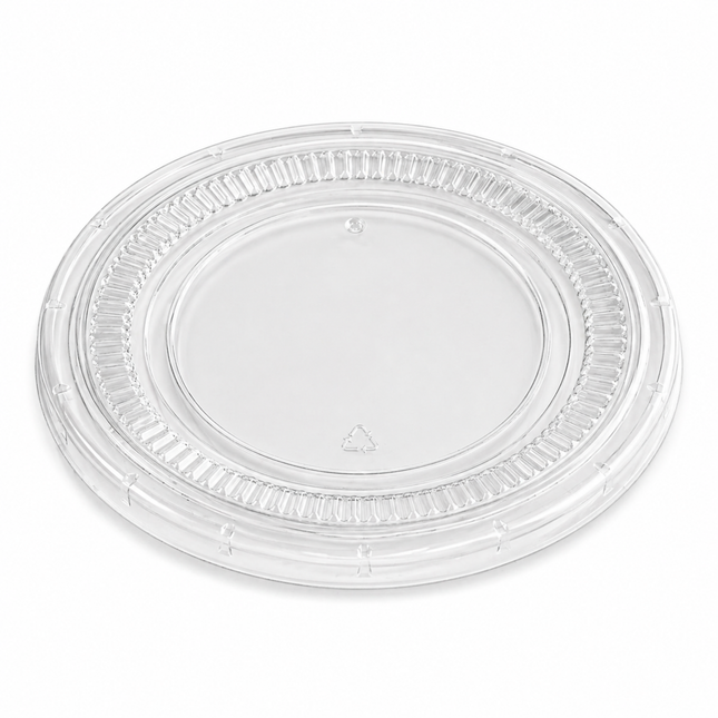 1 oz Clear No-Slot Portion Container Lids, 2500 Count Case