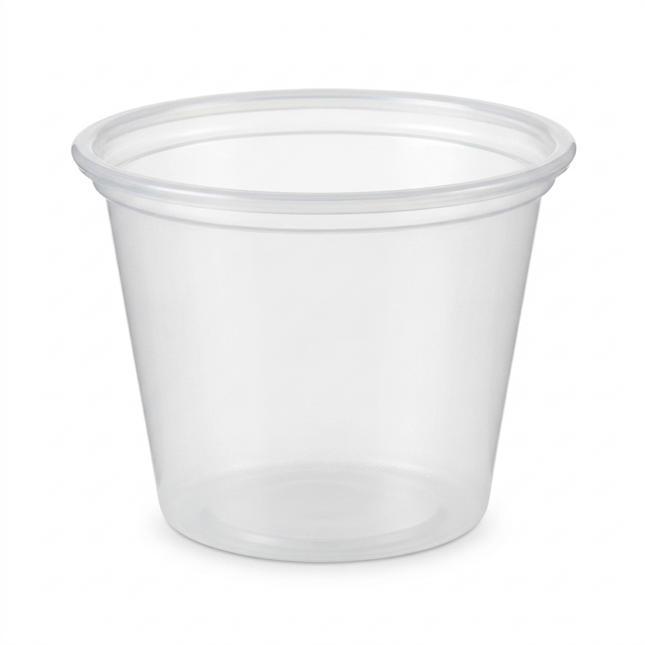 1 oz Plastic PS Soufflé Cups, 2500 Count Case