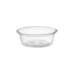 Vaso de plástico transparente para soufflé de 2 oz./vaso para porciones, 2500 unidades por caja 