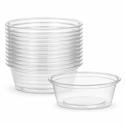 1.5 oz Clear Portion Cups, 2500 Count Case