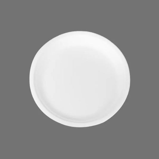 10" 1 Compartment Compostable Bagasse Plate – 500/Case