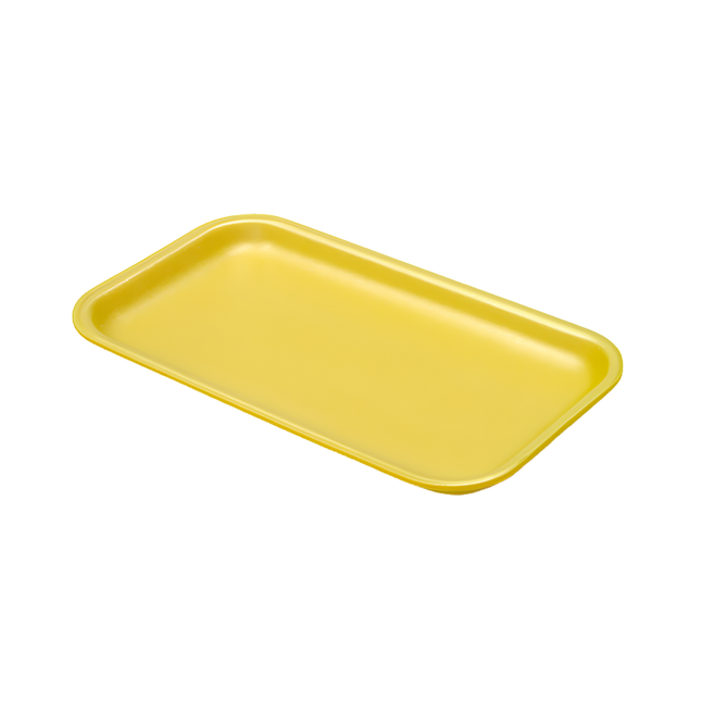 CKF 87913 (#10P) Yellow Foam Meat Tray 10 3/4" x 6" x 1 1/4" - 300/Case