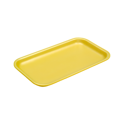 CKF 87913 (#10P) Yellow Foam Meat Tray 10 3/4" x 6" x 1 1/4" - 300/Case