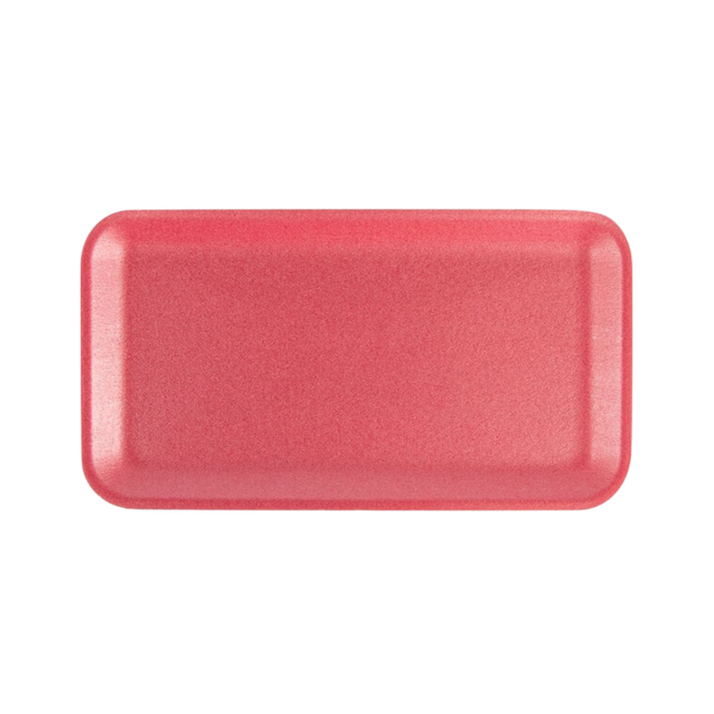 CKF 88064 (#10S) Rose Foam Meat Tray 10 3/4" x 5 3/4" x 1/2" - 500/Case