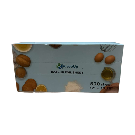 12" x 10.75" Interfold Foil Pop-Up Sheets - 3000/Case (6 Boxes of 500 Sheets)