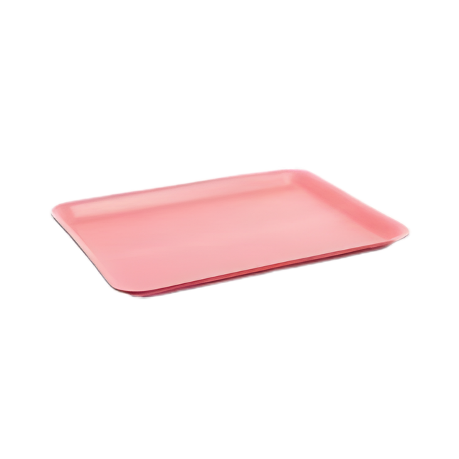 CKF 88067 (#12S) Rose Foam Meat Tray 11" x 9" x 1/2" - 250/Case