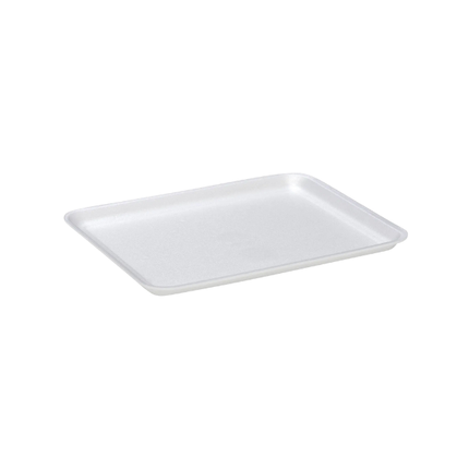 CKF 88112 (#12S) White Foam Meat Tray 11" x 9" x 1/2" - 250/Case