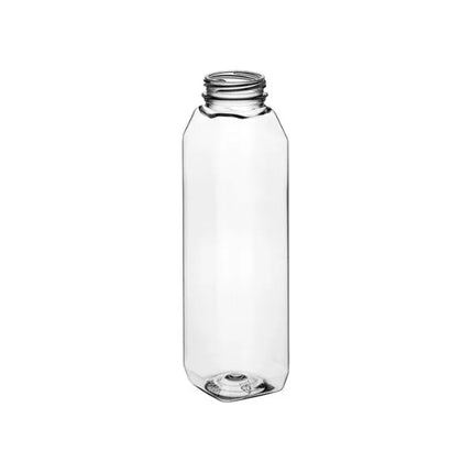 12 Oz Square Clear Juice Bottle – 160/Case