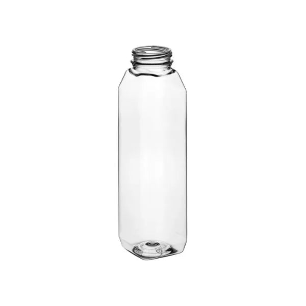 12 Oz Square Clear Juice Bottle – 160/Case