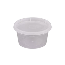 Combo de recipiente y tapa para sopa de delicatessen apto para microondas de 12 oz de Rise HD 240 / Caja 