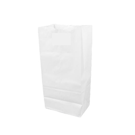 #12 lb Tall White Paper Bag <br>500/Bundle