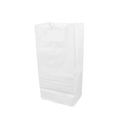 Bolsa de papel blanca alta de 12 lb<br> 500/paquete 