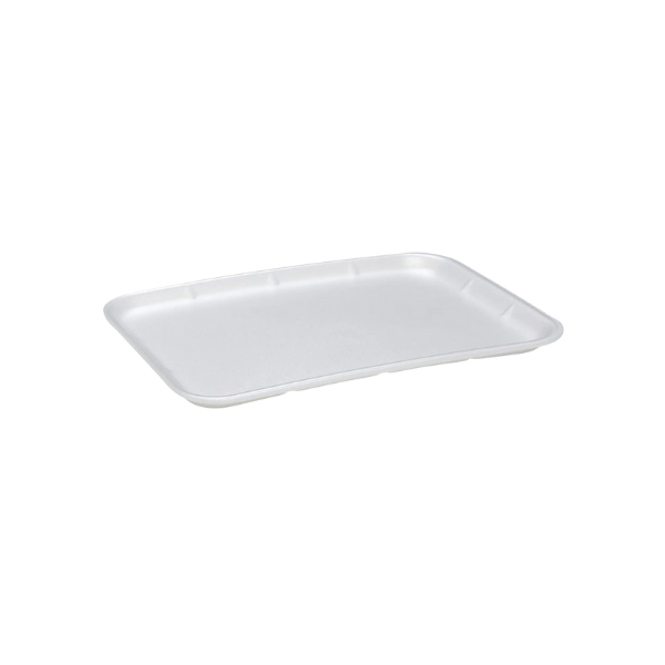 CKF 88140 (#12x16) White Foam Meat Tray 16" x 12" x 5/8" - 100/Case