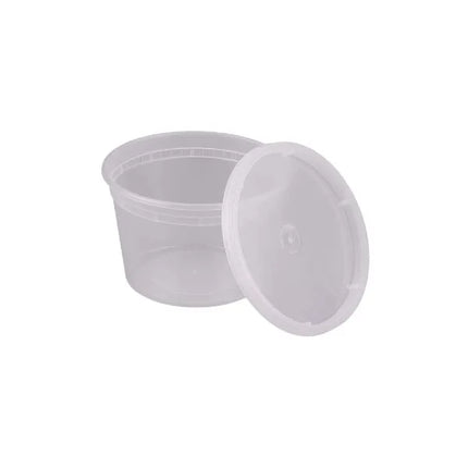 16 Oz Heavy Duty Soup Container & Lid Combo – 240/Case
