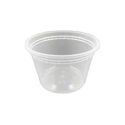 16 Oz Clear Deli Container & Lid Combo – 250/Case