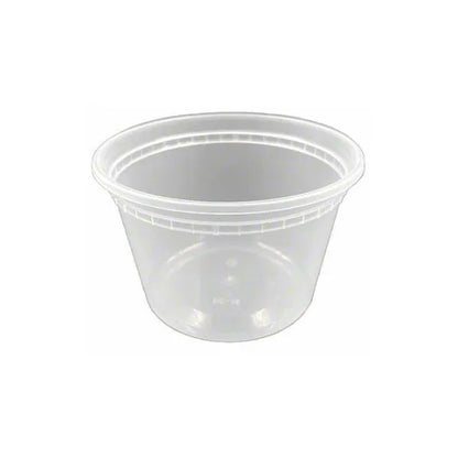 16 oz Clear Deli Container & Lid Combo – 250/Case