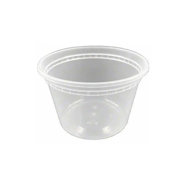 16 Oz Clear Deli Container & Lid Combo – 250/Case