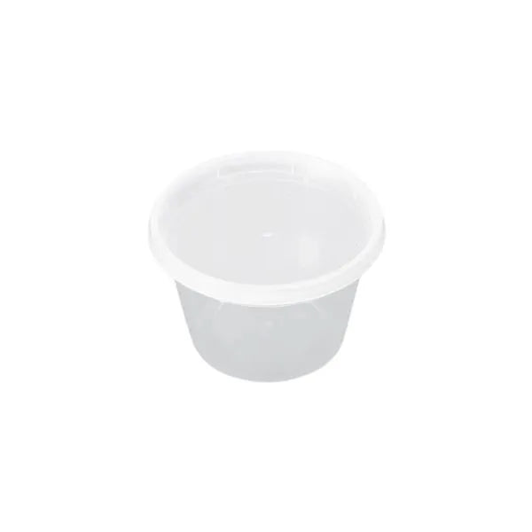 16 Oz Clear Deli Container & Lid Combo – 250/Case