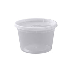Combo de recipiente y tapa para sopa de delicatessen apto para microondas de 16 oz de Rise HD 240 / Caja 