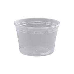 Combo de recipiente y tapa para sopa de delicatessen apto para microondas de 16 oz de Rise HD 240 / Caja 