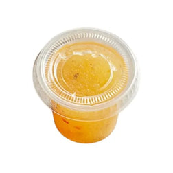 Tapa plana transparente de PET de 9/12 oz con ranura para pajita - 1000/caja 