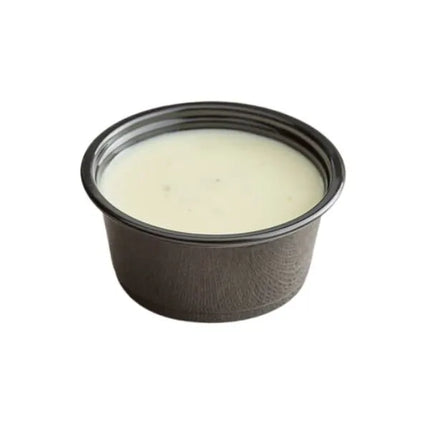 RU 2 Oz Black Plastic Portion Cup – 2500/Case