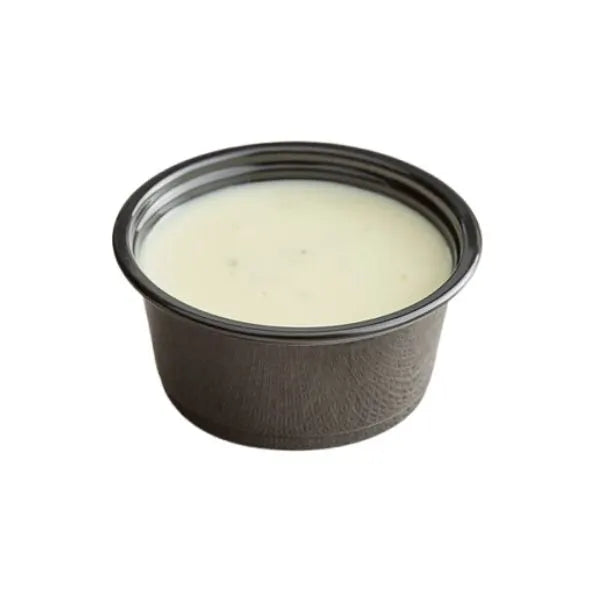 RU 2 Oz Black Plastic Portion Cup – 2500/Case