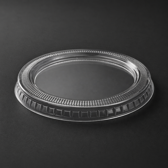 2 oz Clear Plastic Lids, 2500 Count Case