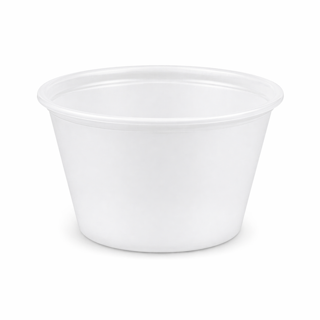 2 oz Plastic PS Soufflé Cups, 2500 Count Case