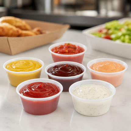2 oz Plastic PS Soufflé Cups, 2500 Count Case