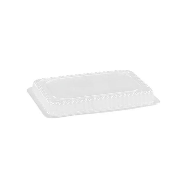 2.25 Lb. Oblong Clear Plastic Dome Lid - 500/Case
